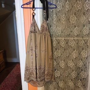 Pretty brown summer dress